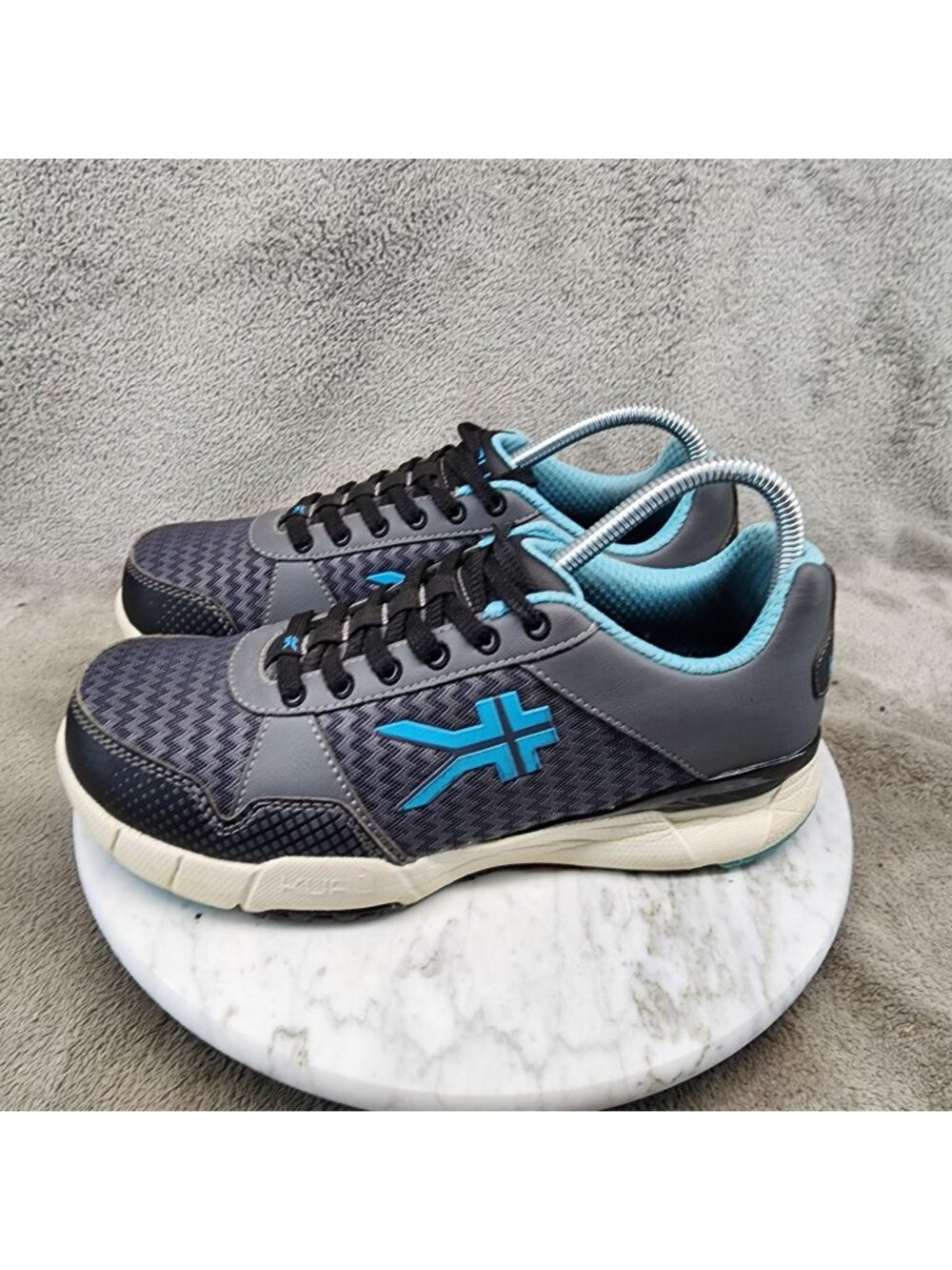 Kuru Shoes Womens Size 7.5 Wide Gray Quantum Urban Lace Up Sneakers *Read*
